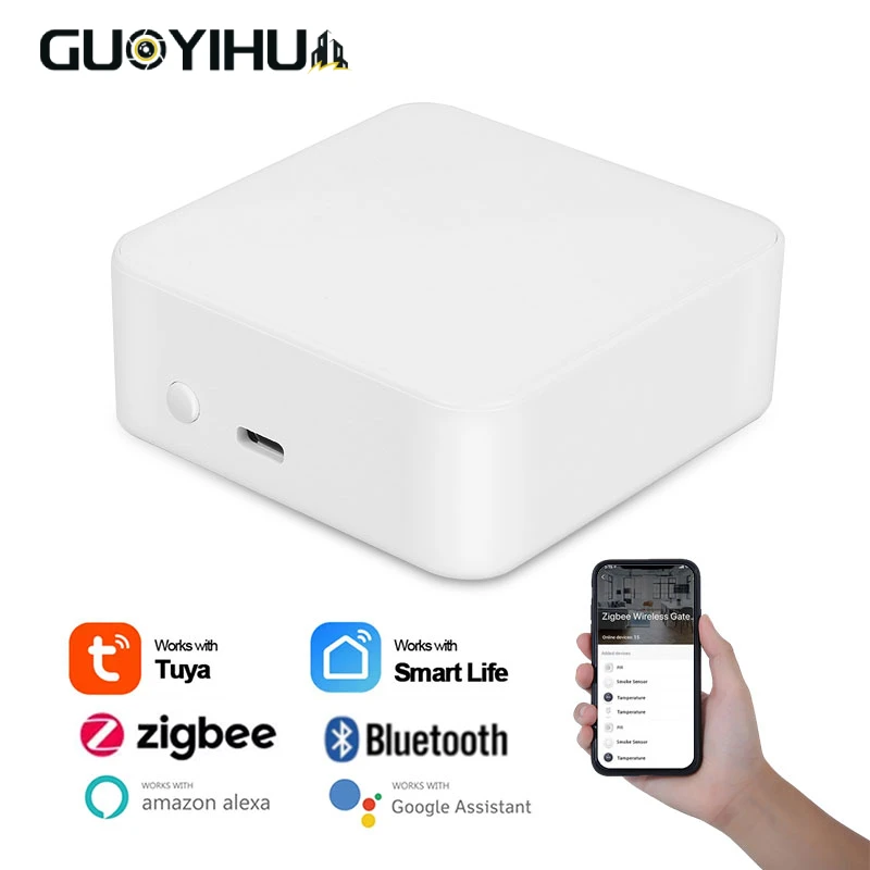GUOYIHUA Multi-mode Multi-protocol Gateway Tuya Zigbee 3.0+Bluetooth-compatible Smart Gateway Tuya/smart Life APP Remote Control
GUOYIHUA Multi-mode Multi-protocol Gateway Tuya Zigbee 3.0+Bluetooth-compatible Smart Gateway Tuya/smart Life APP Remote Control