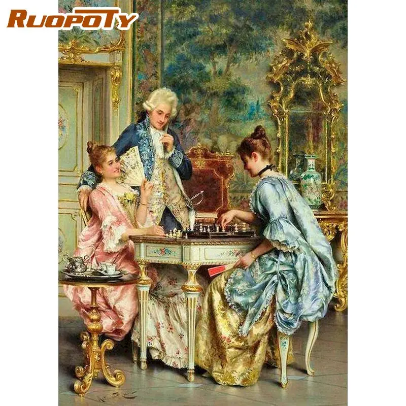 RUOPOTY Coloring By Number Figure king Kits For Adults Handpainted DIY Frame Drawing On Canvas Woman Home Decoration 60x75cm
RUOPOTY Coloring By Number Figure king Kits For Adults Handpainted DIY Frame Drawing On Canvas Woman Home Decoration 60x75cm
