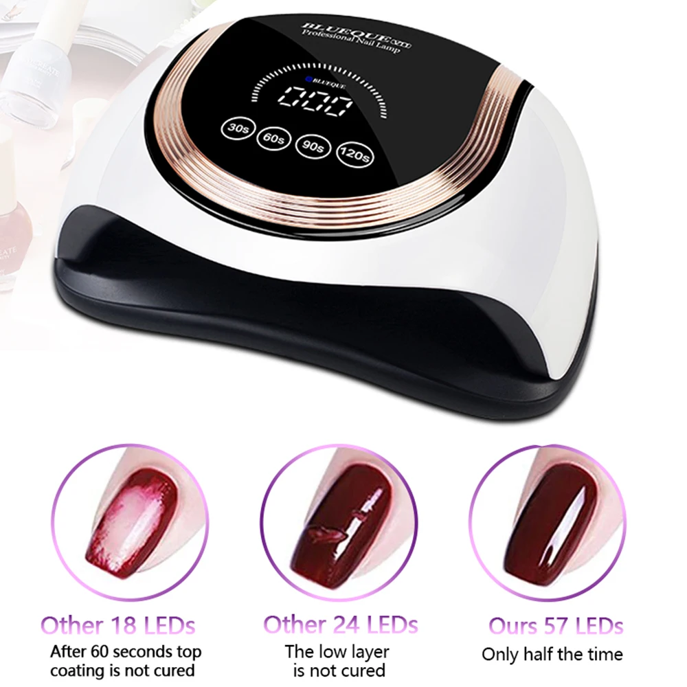 UV LED Nail Lamp For Drying Nail Gel Polish Dryer 66 LESs Powerful With Motion Sensing Professional UV Lamp for Manicure Salon 
UV LED Nail Lamp For Drying Nail Gel Polish Dryer 66 LESs Powerful With Motion Sensing Professional UV Lamp for Manicure Salon