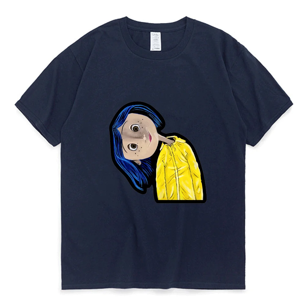 Новая футболка Coraline для мужчин и женщин с рисунком Тима Бёртона Нил гетмана
