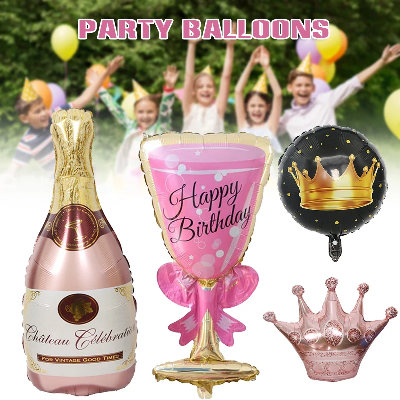 Large Aluminum Foil Balloons Champagne/Wine Bottle/Drinks/Goblet Shaped Balloons Birthday Party Decoration Miniatures
Large Aluminum Foil Balloons Champagne/Wine Bottle/Drinks/Goblet Shaped Balloons Birthday Party Decoration Miniatures