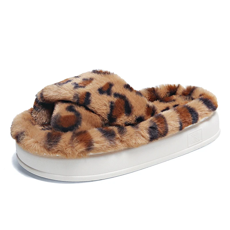 Leopard Fluffy Slippers Women Cloud Winter Home Warm Fur Slippers For Women Flat Platform Slides Soft Fuzzy Indoor House Shoes
Leopard Fluffy Slippers Women Cloud Winter Home Warm Fur Slippers For Women Flat Platform Slides Soft Fuzzy Indoor House Shoes