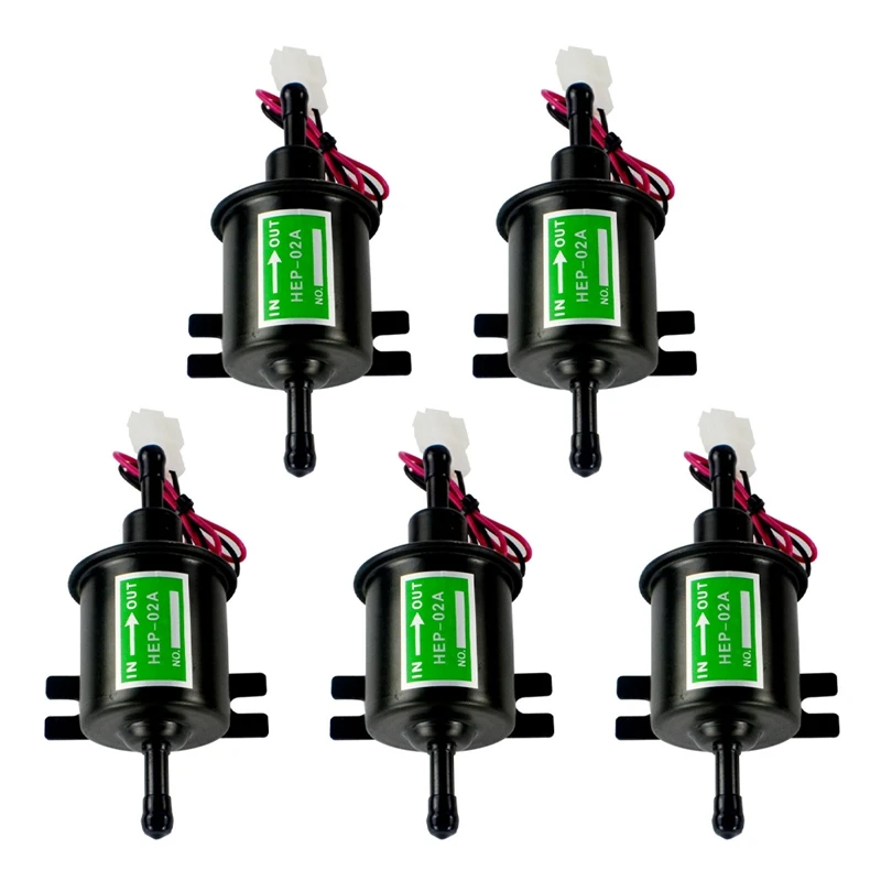 5X Universal 12V Electric Fuel Pump Metal Solid Petrol Inline Fuel Pump Gasoline Transfer Pump 12 Volts HEP-02A
5X Universal 12V Electric Fuel Pump Metal Solid Petrol Inline Fuel Pump Gasoline Transfer Pump 12 Volts HEP-02A
