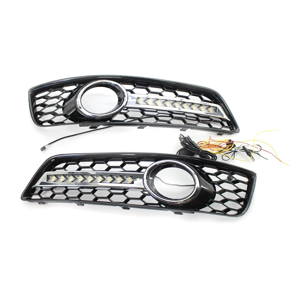 2Pcs Car Front Fog Light Lamp Cover Honeycomb Mesh Grill w/ LED Lights For Audi A3 8P 2009 2010 2011 2012 2013
2Pcs Car Front Fog Light Lamp Cover Honeycomb Mesh Grill w/ LED Lights For Audi A3 8P 2009 2010 2011 2012 2013