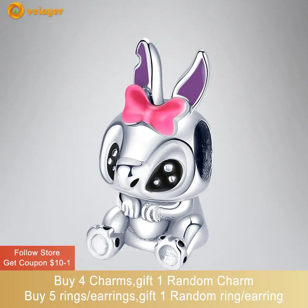 Volayer 925 Sterling Silver Beads Cute Stitch Charm fit Original Pandora Bracelets for Women Jewelry Making Gift
Volayer 925 Sterling Silver Beads Cute Stitch Charm fit Original Pandora Bracelets for Women Jewelry Making Gift