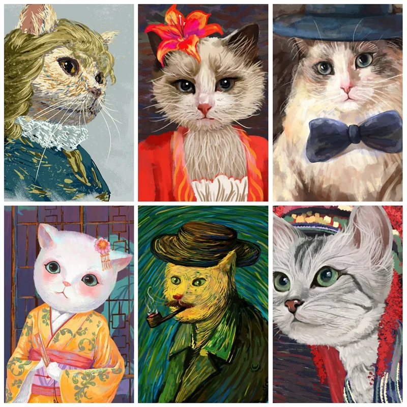 Funny Animal Art Cute Cat with Flowers Canvas Painting Wall Art Poster Living Room Decoration Home Kids Room Decor Picture
Funny Animal Art Cute Cat with Flowers Canvas Painting Wall Art Poster Living Room Decoration Home Kids Room Decor Picture