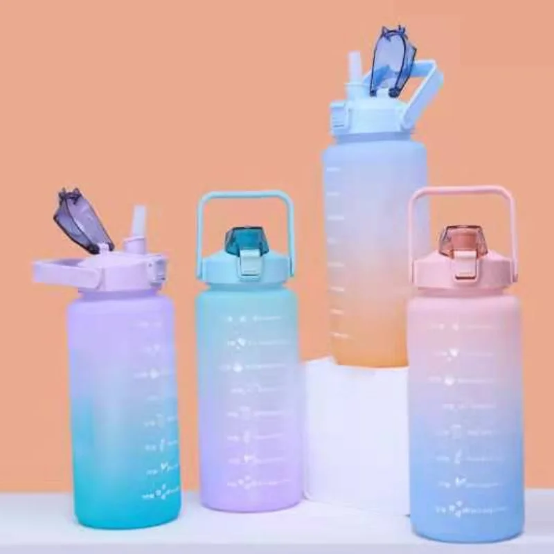 2l large capacity water bottle straw cup plastic high temperature water cup frosted time scale outdoor sports student couple cup
2l large capacity water bottle straw cup plastic high temperature water cup frosted time scale outdoor sports student couple cup