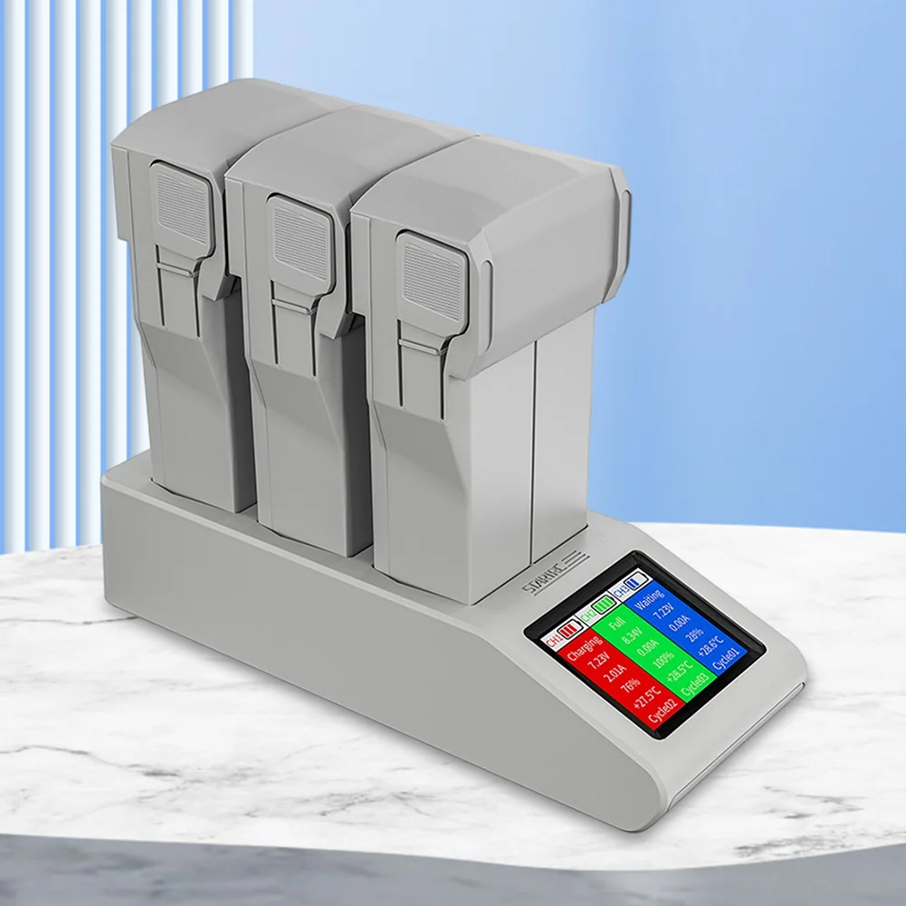 Battery Charger Hub 3-Way Charging Digital Display Screen USB Charger Fast Charging Battery Butler for DJI Mini 3/Mini Pro
Battery Charger Hub 3-Way Charging Digital Display Screen USB Charger Fast Charging Battery Butler for DJI Mini 3/Mini Pro