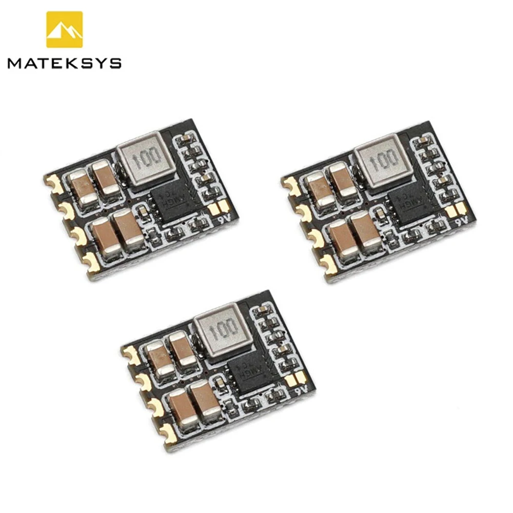 3pcs Matek Systems Micro BEC 6-30V to 5V / 9V-ADJ Step-down Regulator Module for RC FPV Racing Drone Quadcopter Accessories
3pcs Matek Systems Micro BEC 6-30V to 5V / 9V-ADJ Step-down Regulator Module for RC FPV Racing Drone Quadcopter Accessories