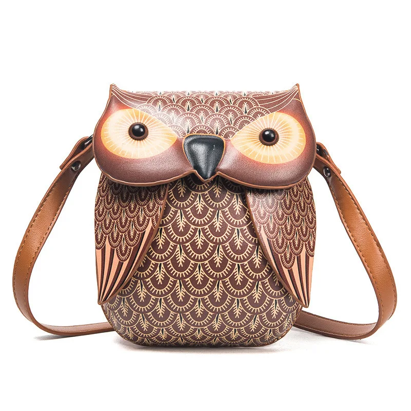 

Designer Owl Shape Bags 3D Animal Leather Soulder Bag Handbags For Girl Women Party Satchel Cute Purse Hand Bags Gift