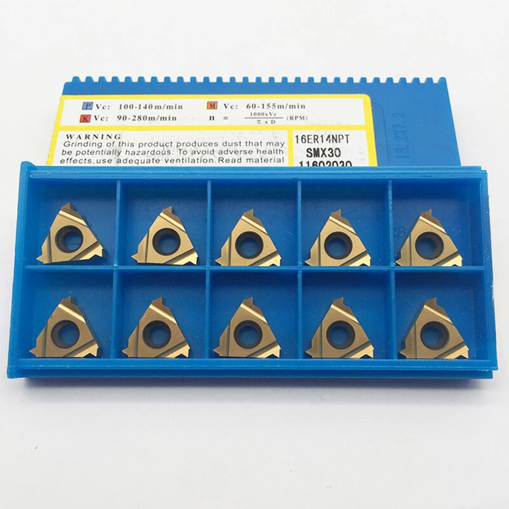 10pcs 16ER 14NPT SMX30 Threading Internal Turning Tool Carbide Insert Lathe Tool CNC Steel Processing Turning Insert Blade
10pcs 16ER 14NPT SMX30 Threading Internal Turning Tool Carbide Insert Lathe Tool CNC Steel Processing Turning Insert Blade
