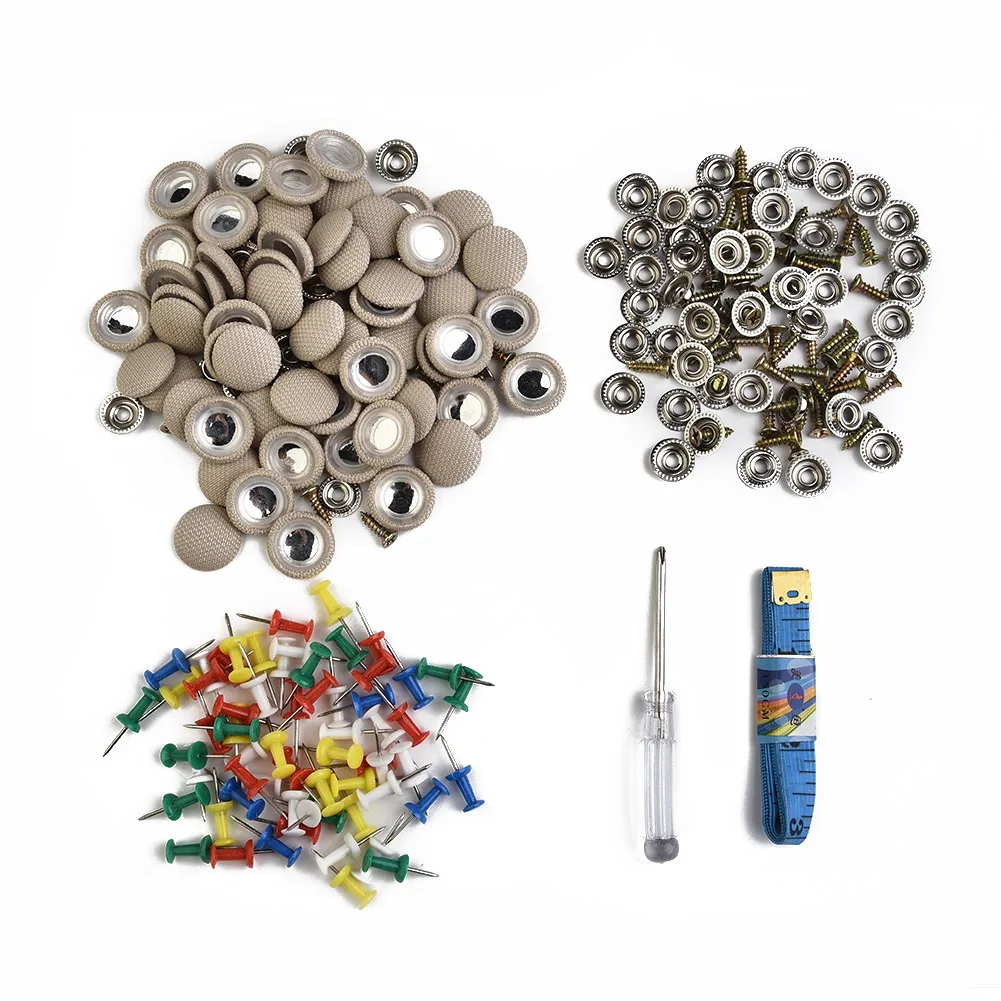 60pcs Beige Roof Lining Repair Kit Fix Sagging Headliner Push Pin Buckle Screw Brand New Car Accessories High Quality
60pcs Beige Roof Lining Repair Kit Fix Sagging Headliner Push Pin Buckle Screw Brand New Car Accessories High Quality