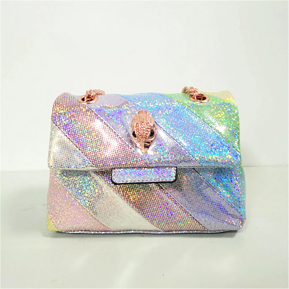 New Arrival Shiny Glitter Mini Rainbow Women Handbag Jointing Colorful Sequin Cross Body Bag
New Arrival Shiny Glitter Mini Rainbow Women Handbag Jointing Colorful Sequin Cross Body Bag