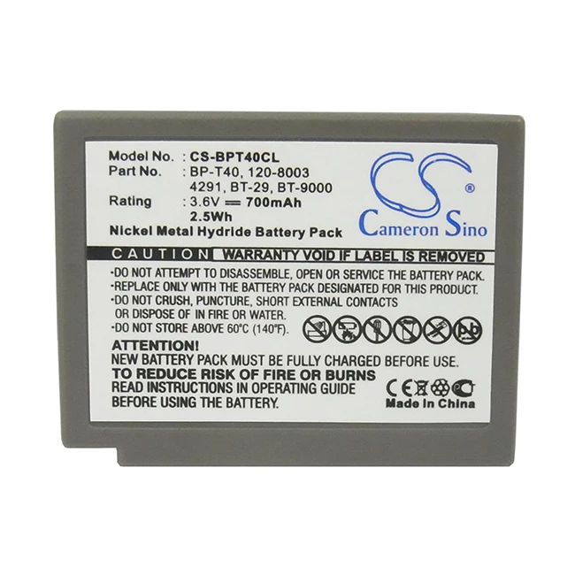 Cordless Phone 700mAh Battery for AT&T 4291 GE BT-29 INTER-TEL BT-9000 Radio Shack 120-8003 Sony BP-T40 Uniden BBTY0251001
Cordless Phone 700mAh Battery for AT&T 4291 GE BT-29 INTER-TEL BT-9000 Radio Shack 120-8003 Sony BP-T40 Uniden BBTY0251001