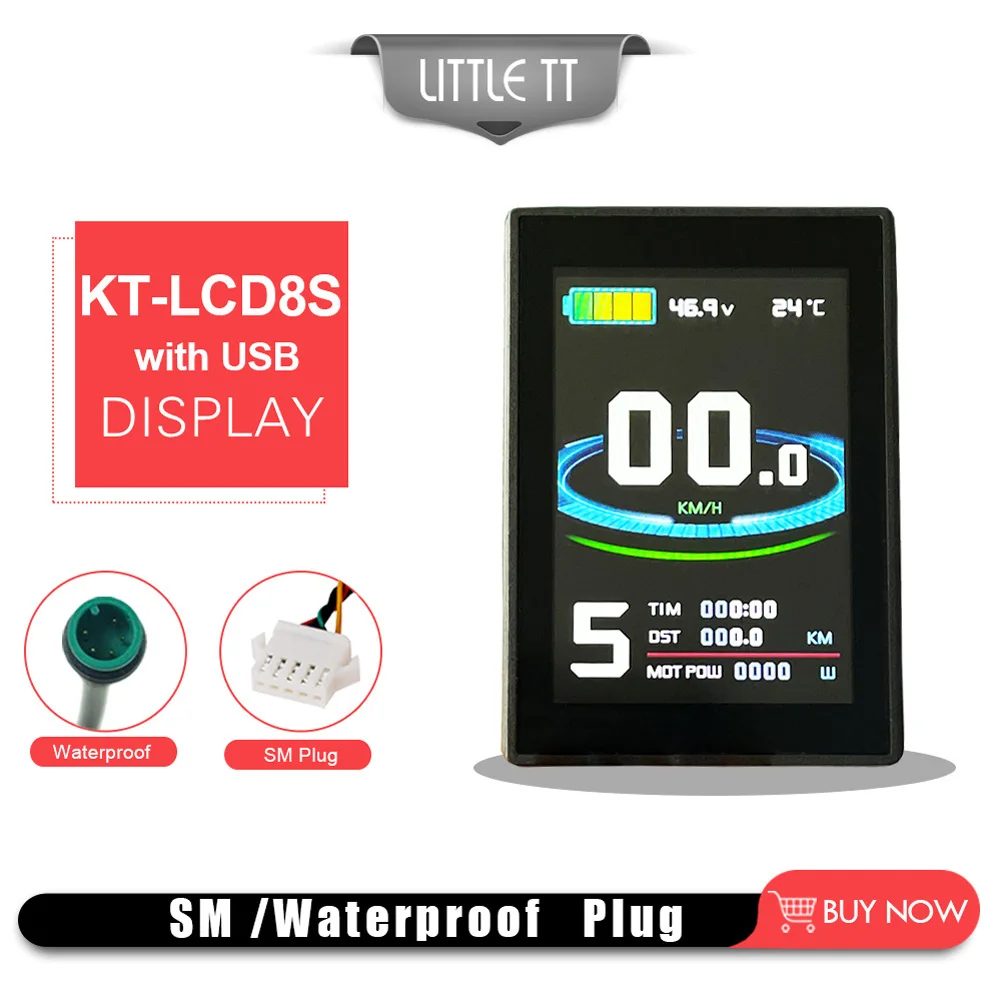 -KT-LCD8SU Display With Switch Controller Multi-gear Switch Standard Interface Sub-structure Design Outdoor Cycling Accessories
-KT-LCD8SU Display With Switch Controller Multi-gear Switch Standard Interface Sub-structure Design Outdoor Cycling Accessories