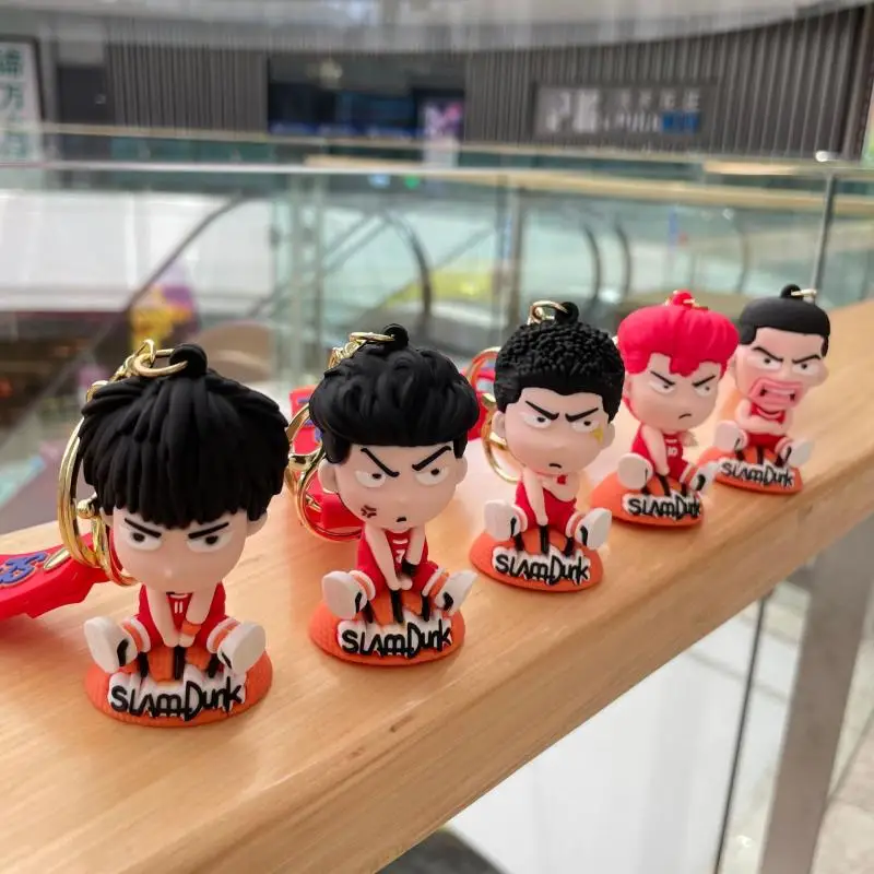 Брелок для ключей с аниме Slam Dunk, кавайная фигурка сакураги ханамичи, экшн-игрушка, фигурки, подвеска для рюкзака, автомобильный брелок, ПВХ брелок для ключей, подарок для детей 
Брелок для ключей с аниме Slam Dunk, кавайная фигурка сакураги ханамичи, экшн-игрушка, фигурки, подвеска для рюкзака, автомобильный брелок, ПВХ брелок для ключей, подарок для детей