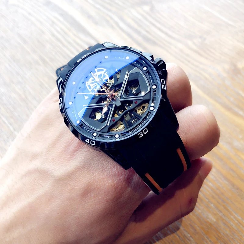 Military men's watch top luxury men's automatic sports watch mechanical watch waterproof rubber band new transparent mechanical
Military men's watch top luxury men's automatic sports watch mechanical watch waterproof rubber band new transparent mechanical