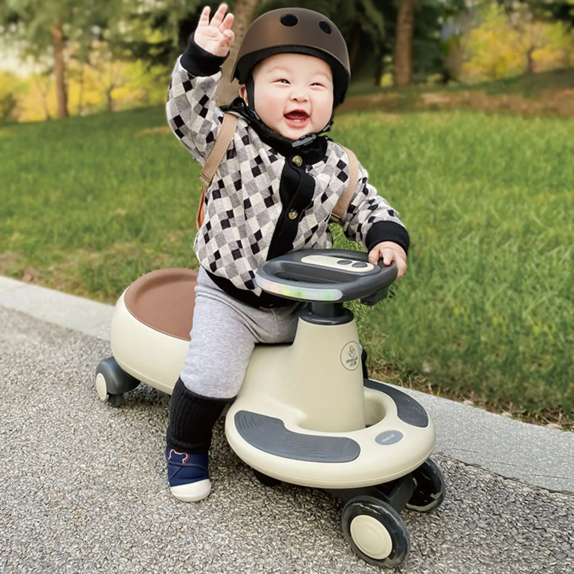 LazyChild Multi-Functional Twisting Car Children's Yo-Yo Car Universal Wheel Anti-Rollover Baby Sliding Toy Assisting Swing Car
LazyChild Multi-Functional Twisting Car Children's Yo-Yo Car Universal Wheel Anti-Rollover Baby Sliding Toy Assisting Swing Car