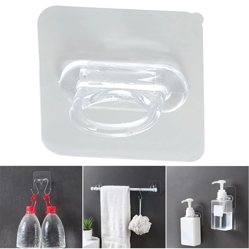 Self-adhesive Spray Bottle Hooks Wall Mounted Hanging Ring for Curtain Rod Holder Kitchen Storage Accessories Heavy Duty VC 
Self-adhesive Spray Bottle Hooks Wall Mounted Hanging Ring for Curtain Rod Holder Kitchen Storage Accessories Heavy Duty VC