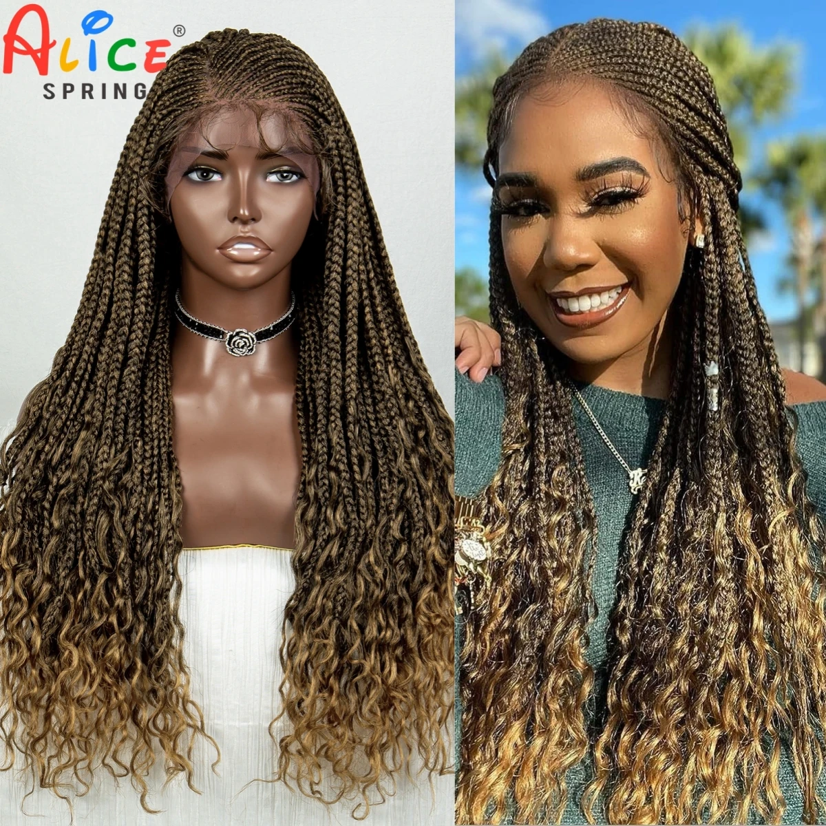 Synthetic Transparent Lace Braided Wigs For Black Women Crochet Braiding Hair Wig Knotless Box Cornrow Braids Lace Front Wigs
Synthetic Transparent Lace Braided Wigs For Black Women Crochet Braiding Hair Wig Knotless Box Cornrow Braids Lace Front Wigs