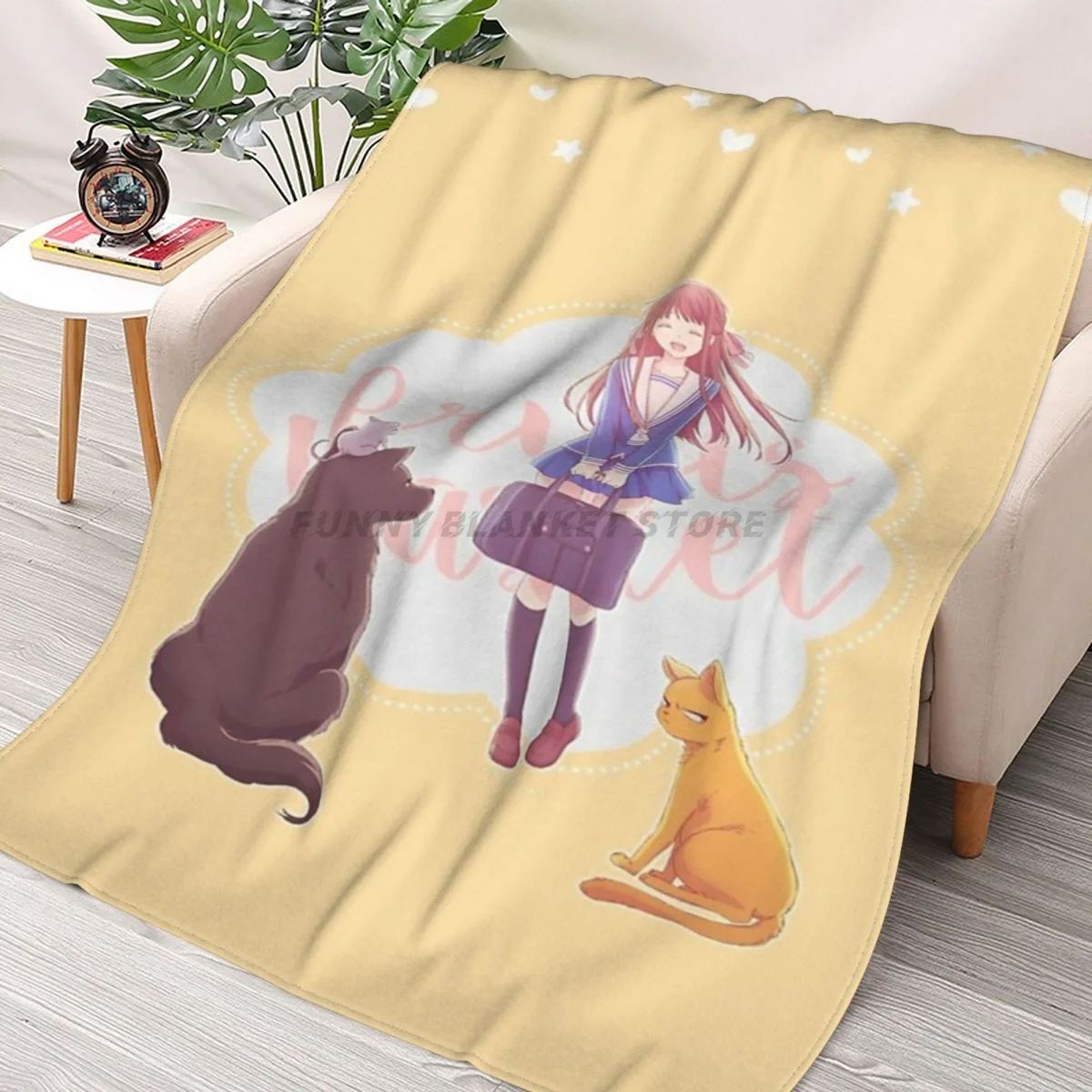 Fruits Basket Animals Throws Blankets Collage Flannel Ultra-Soft Warm picnic blanket bedspread on the bed
Fruits Basket Animals Throws Blankets Collage Flannel Ultra-Soft Warm picnic blanket bedspread on the bed
