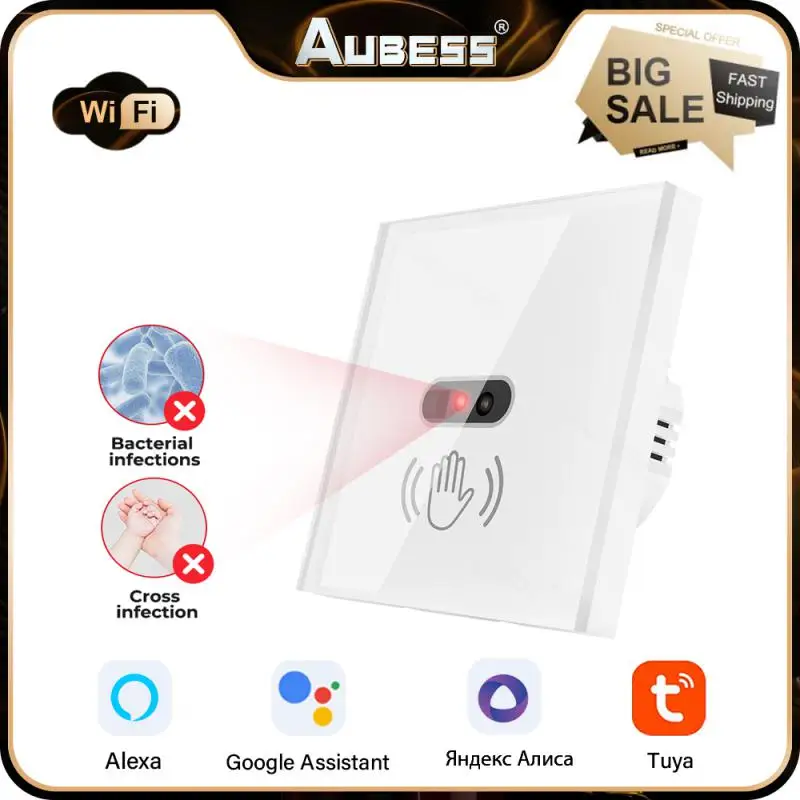 Tuya WiFi Smart Infrared Sensor Switch Glass Panal On Off Lamp Smart IR Wall Light Switch Neutral Wire For Alexa Google Alice
Tuya WiFi Smart Infrared Sensor Switch Glass Panal On Off Lamp Smart IR Wall Light Switch Neutral Wire For Alexa Google Alice