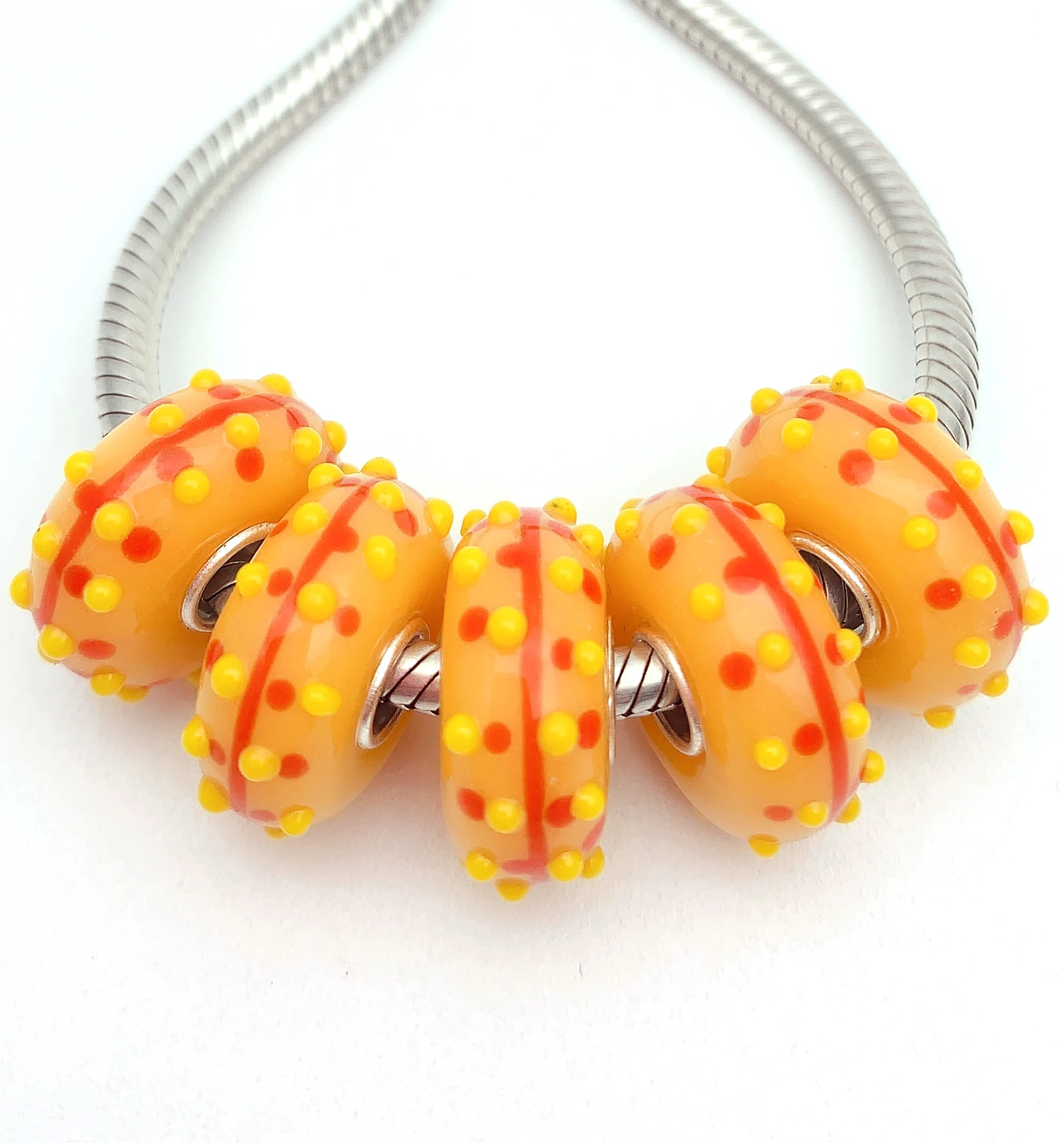 XHYG518 5X 100% Authenticity S925 Sterling Silver Beads Murano GlassBeads Fit European Charms Bracelet Diy Jewelry Lampwork
XHYG518 5X 100% Authenticity S925 Sterling Silver Beads Murano GlassBeads Fit European Charms Bracelet Diy Jewelry Lampwork