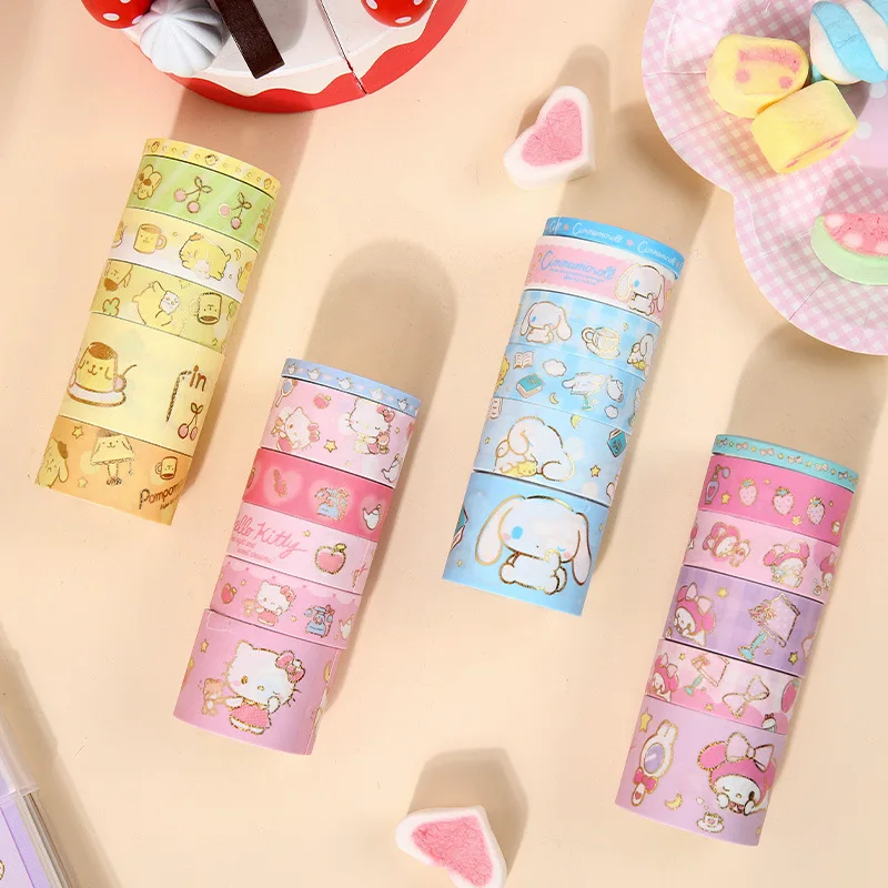 Sanrioed Коллекционная бумажная лента хорошей ночи Kawaii Cinnamoroll Kuromi MyMelody Kitty DIY декоративный набор для руководства наклейка для блокнота
Sanrioed Коллекционная бумажная лента хорошей ночи Kawaii Cinnamoroll Kuromi MyMelody Kitty DIY декоративный набор для руководства наклейка для блокнота