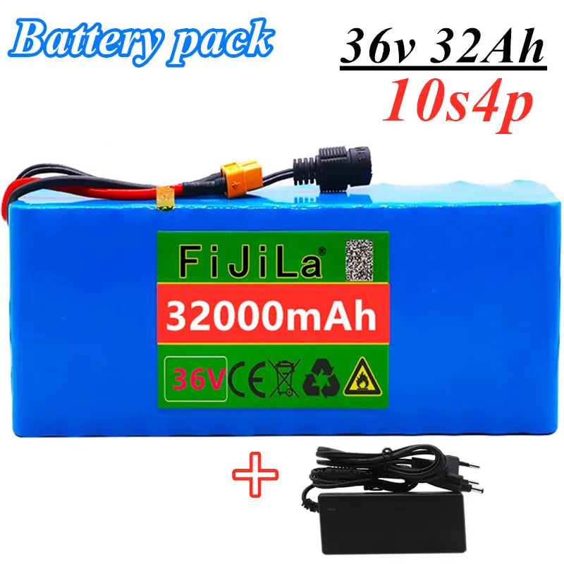 36V 10S4P 32Ah battery pack 500W high power battery 42V 32000mAh Ebike electric bicycle BMS 42v battery with xt60 plug+charger
36V 10S4P 32Ah battery pack 500W high power battery 42V 32000mAh Ebike electric bicycle BMS 42v battery with xt60 plug+charger
