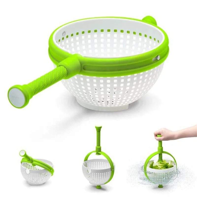 Home Kitchen Vegetable Washing Tool Rotary Drainer Dryer Creative Modern Wind Washing Vegetable Water Filter Basket
Home Kitchen Vegetable Washing Tool Rotary Drainer Dryer Creative Modern Wind Washing Vegetable Water Filter Basket