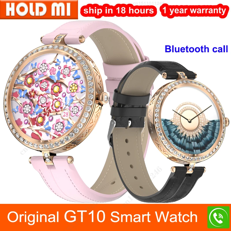 

GT10 Smart Watch Women Flower Beauty Bracelet Bluetooth Call Music Heart Rate Sedentary Reminder IP67 20+ Sport Lady Smartwatch