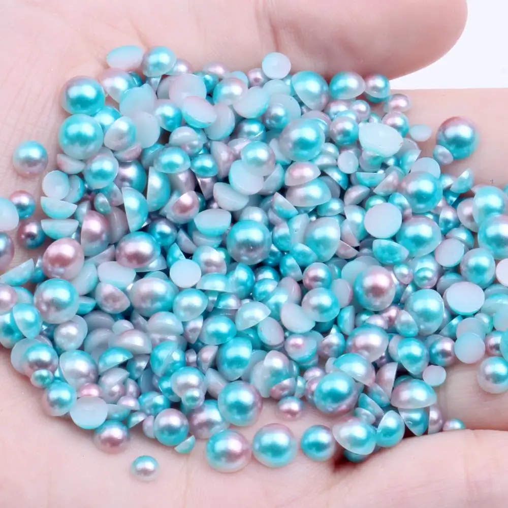 Small Pack 3-10mm RainBow Color Half Round Pearls Flatback Imitation Craft DIY Wedding Dresses DIY Nail Art Decorations
Small Pack 3-10mm RainBow Color Half Round Pearls Flatback Imitation Craft DIY Wedding Dresses DIY Nail Art Decorations