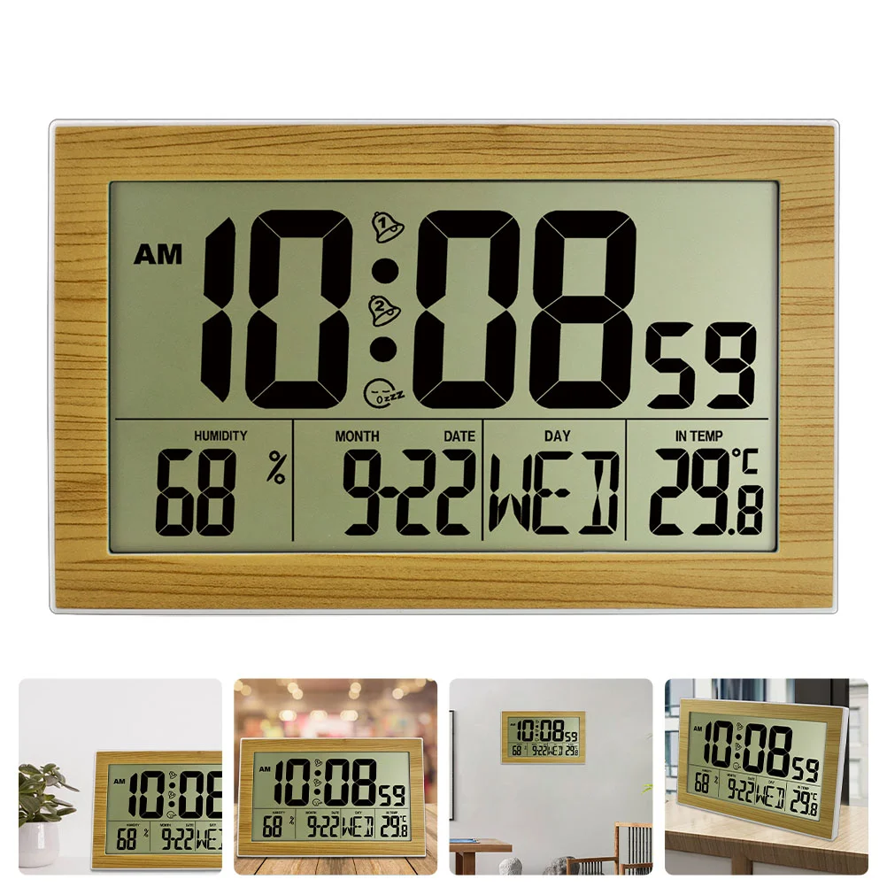 Clock Alarm Digital Electronic Wall Clocks Bedside Desk Bedroom Wooden Tableled Desktop Mounted Large Nightlight Lightoperated
Clock Alarm Digital Electronic Wall Clocks Bedside Desk Bedroom Wooden Tableled Desktop Mounted Large Nightlight Lightoperated