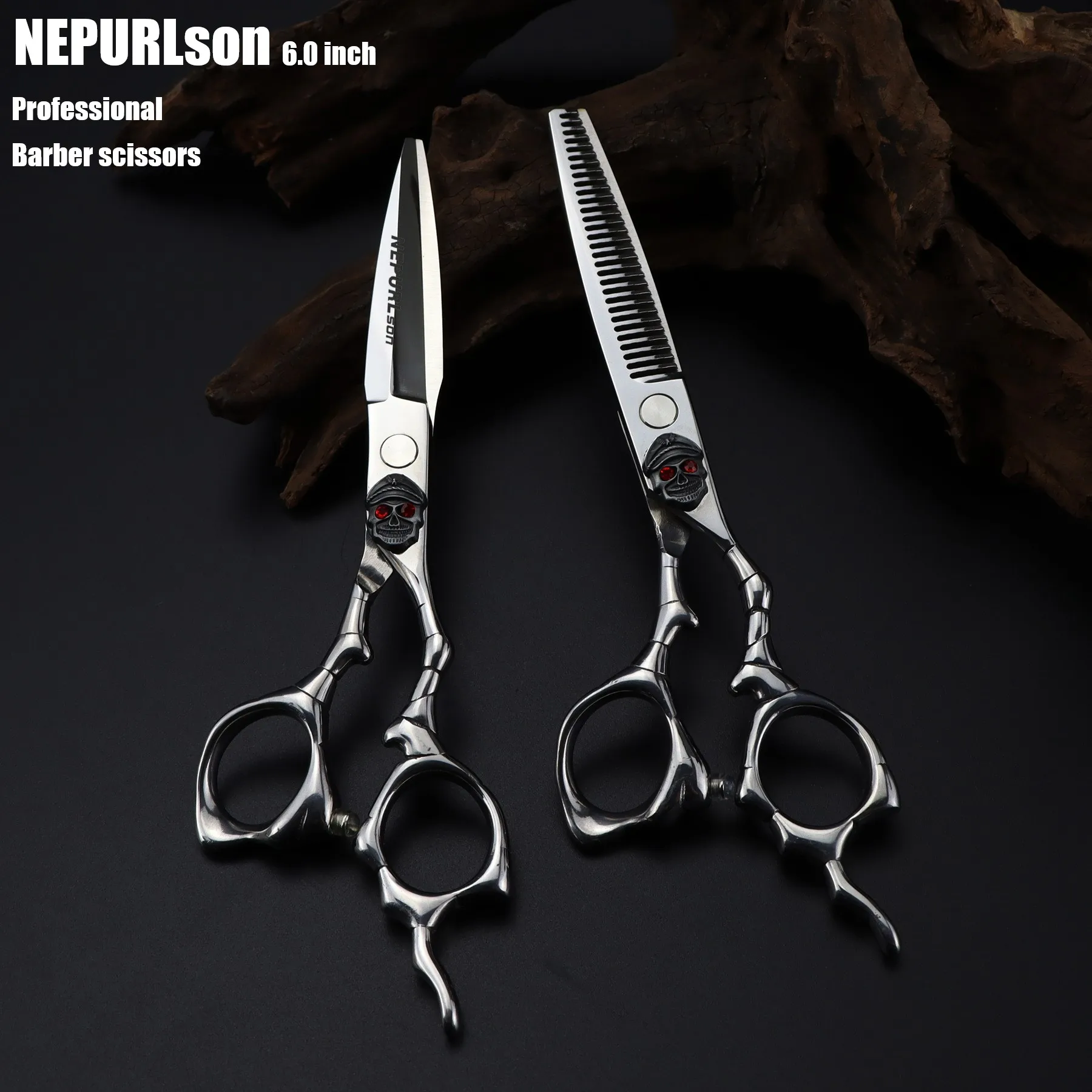 Professional 6.0 Inch Personalized Skull Series Hairdressing Scissors Special Cutting Scissors Barbershop Trimmer Hair Tools
Professional 6.0 Inch Personalized Skull Series Hairdressing Scissors Special Cutting Scissors Barbershop Trimmer Hair Tools