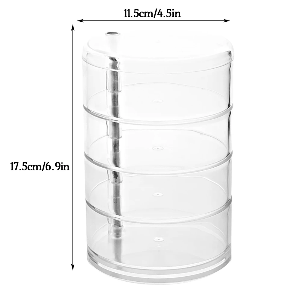 Creative 2/3/4 Layers Rotatable Jewelry Box New Fashion Jewelry Organizer Earrings Ring Storage Box Cosmetics Beauty Container
Creative 2/3/4 Layers Rotatable Jewelry Box New Fashion Jewelry Organizer Earrings Ring Storage Box Cosmetics Beauty Container