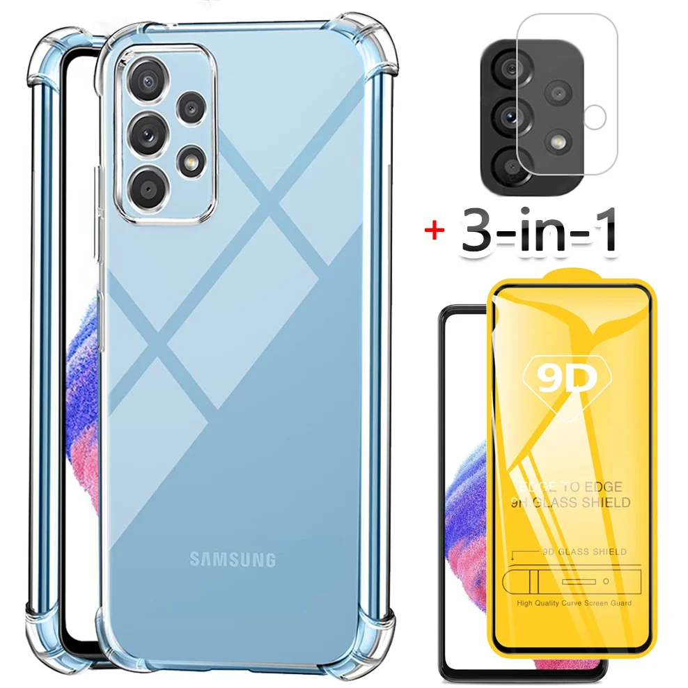 3-in-1, tempered glass + phone cases for samsung galaxy a53 5g cover a33 samsung a73 5g screen protector a 53 samsung a53 case
3-in-1, tempered glass + phone cases for samsung galaxy a53 5g cover a33 samsung a73 5g screen protector a 53 samsung a53 case