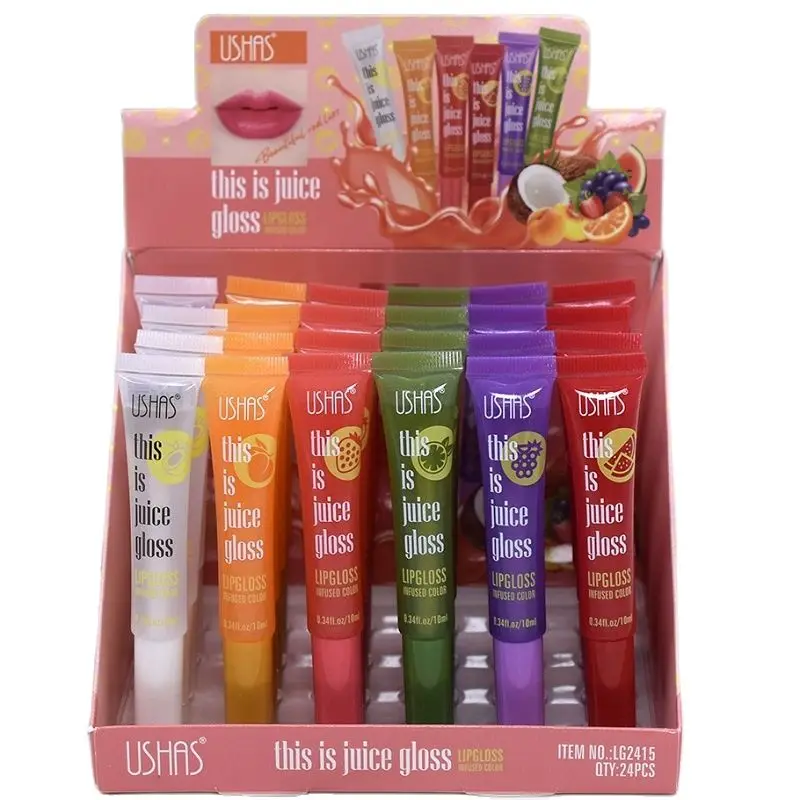 24Pcs/lot Fruit Flavor Lip Oil Transparent Colorless Moisturizing Lip Gloss Strawberry Grape Kawaii Lips Care Wholesale
24Pcs/lot Fruit Flavor Lip Oil Transparent Colorless Moisturizing Lip Gloss Strawberry Grape Kawaii Lips Care Wholesale