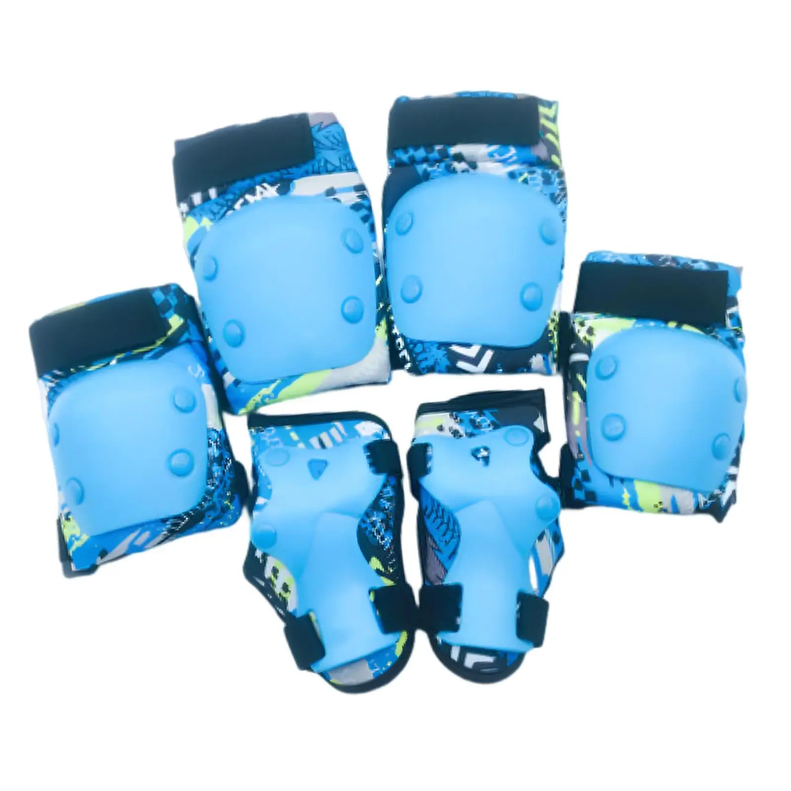 6Pcs/Set Protective Gear Set Wrist Elbow Knee Pads Skate Protection Guard Pads for Teenagers Riding Skating Rollerblading
6Pcs/Set Protective Gear Set Wrist Elbow Knee Pads Skate Protection Guard Pads for Teenagers Riding Skating Rollerblading