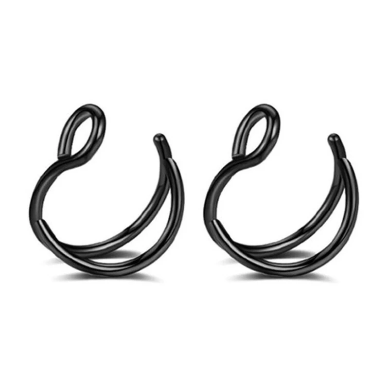 Double Nose Rings Spiral Nose Ring Left and Right Single Pierced Nose Jewelry TOP
Double Nose Rings Spiral Nose Ring Left and Right Single Pierced Nose Jewelry TOP