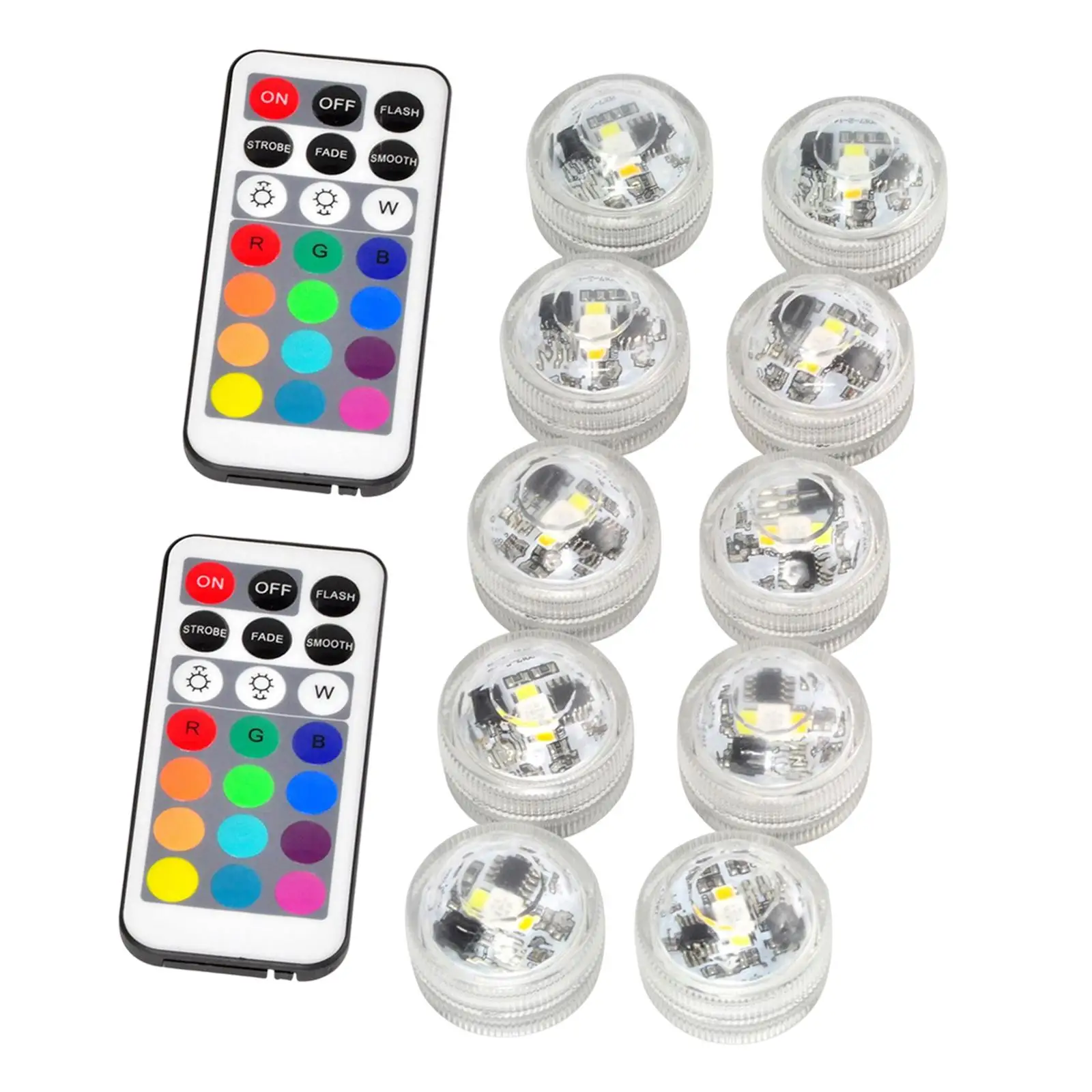 10 Pieces Fish Tank LED Lights Submersible Remote Control RGB Lamp Waterproof IP65 for Wedding Hot Tub Bath Fountains Pond
10 Pieces Fish Tank LED Lights Submersible Remote Control RGB Lamp Waterproof IP65 for Wedding Hot Tub Bath Fountains Pond