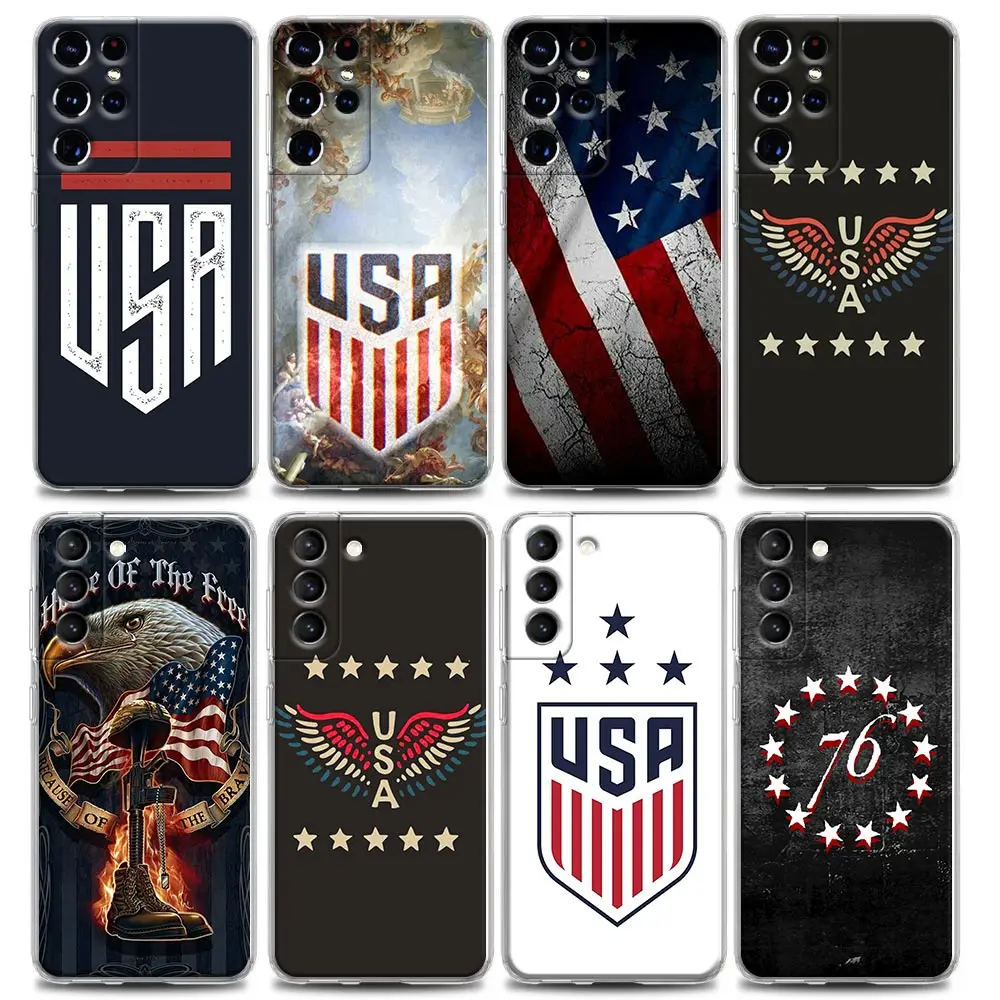 Clear Phone Case for Samsung S9 S10 4G S10e S20 S21 Plus Ultra FE 5G M51 M31 S M21 Soft Silicone American USA Flag
Clear Phone Case for Samsung S9 S10 4G S10e S20 S21 Plus Ultra FE 5G M51 M31 S M21 Soft Silicone American USA Flag