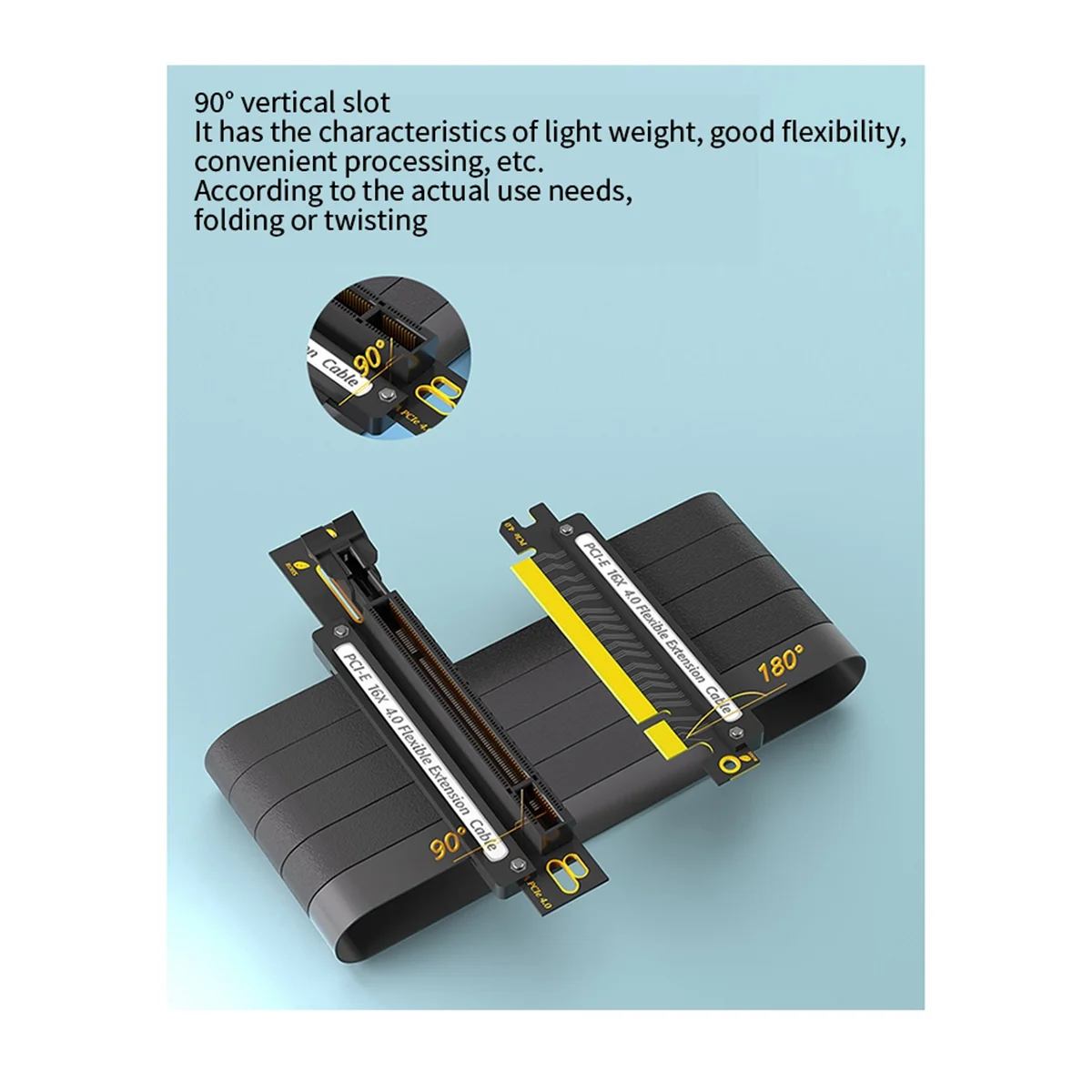 Full Speed PCIE-E16X to 16X 4.0 Graphics Card Extension Cable PCI Express GPU Expansion Card Adapter Card Extender A
Full Speed PCIE-E16X to 16X 4.0 Graphics Card Extension Cable PCI Express GPU Expansion Card Adapter Card Extender A