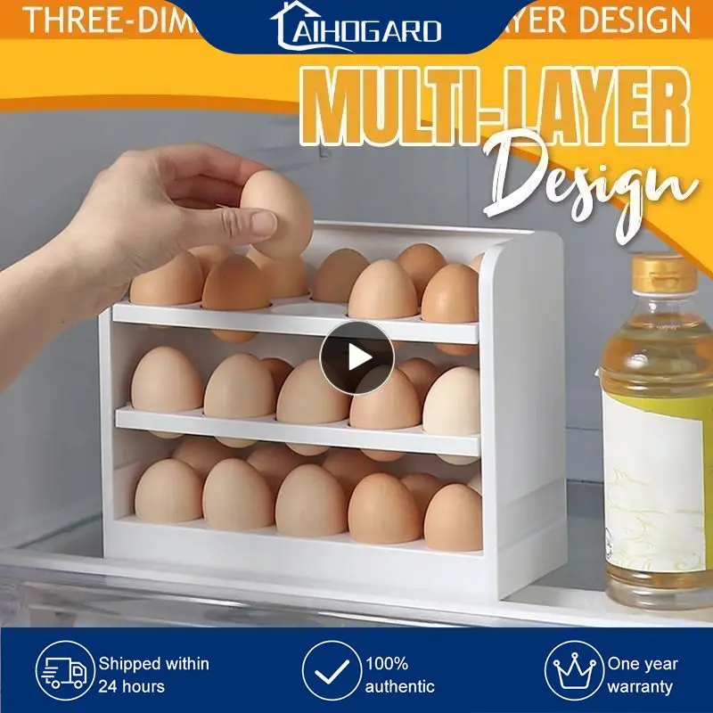 Eggs Holder Large Capacity Rotating Fridge Eggs Organizer Container 30 Grids Egg Storage Box Egg Shelf Organizer For Kitchen New
Eggs Holder Large Capacity Rotating Fridge Eggs Organizer Container 30 Grids Egg Storage Box Egg Shelf Organizer For Kitchen New