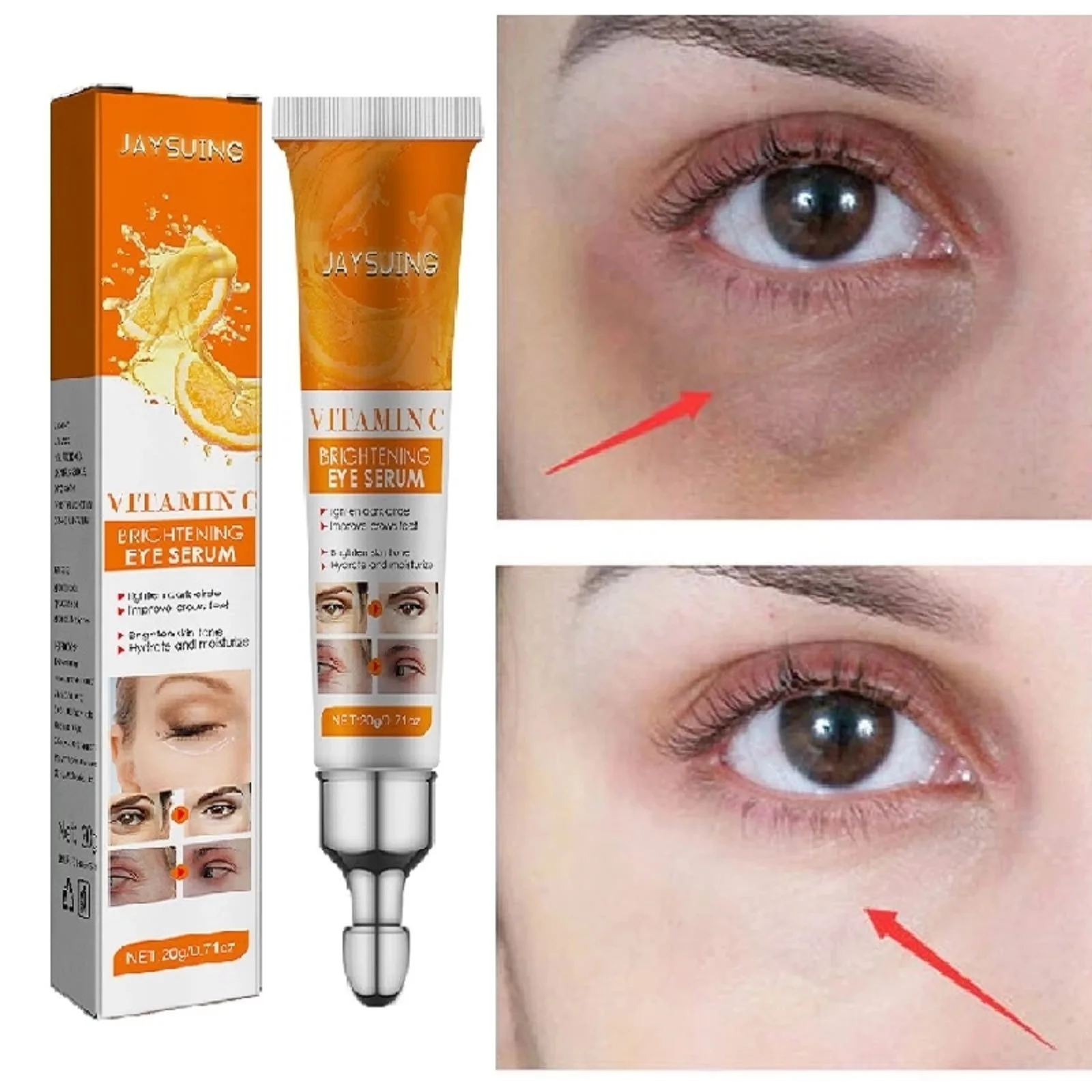 Антивозрастная сыворотка для кожи вокруг глаз, с витамином C
Антивозрастная сыворотка для кожи вокруг глаз, с витамином C