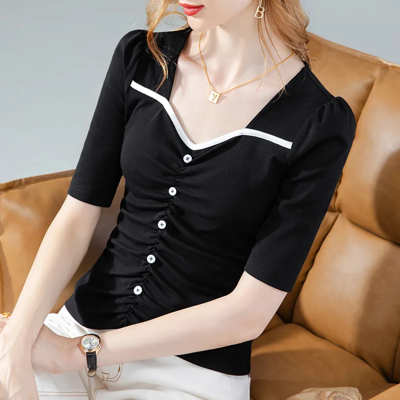 Женские футболки с коротким рукавом 2022 новая женская одежда GRAY22 
Женские футболки с коротким рукавом 2022 новая женская одежда GRAY22