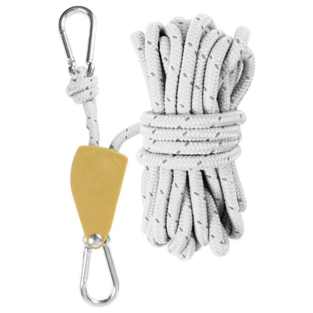 5M Adjustable Lanyard Hanging for Tent Rope Hanger for Easy Camping Setup Comes with a Durable Pulley Lifting Pulley Hook
5M Adjustable Lanyard Hanging for Tent Rope Hanger for Easy Camping Setup Comes with a Durable Pulley Lifting Pulley Hook