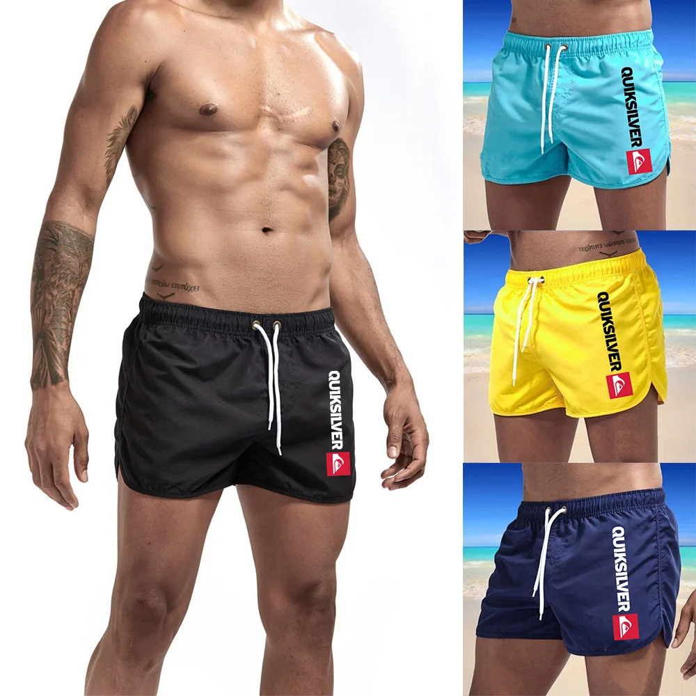 

2023 Trendy Mens plaj şortu yaz klasik erkek sahil moda şort günlük rahat spor yüzme sörf Fitness şortu