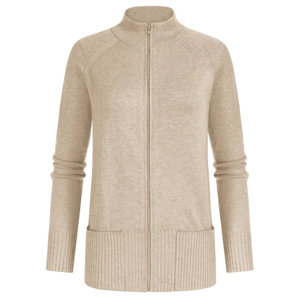 GK Women Sweater Cardigan Stand Collar Long Sleeve Overcoat Zip-Up Sweater Wide Hem Knitwear Autumn And Winter Warm Jacket
GK Women Sweater Cardigan Stand Collar Long Sleeve Overcoat Zip-Up Sweater Wide Hem Knitwear Autumn And Winter Warm Jacket