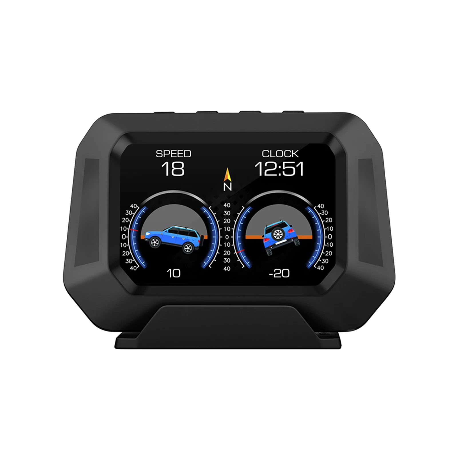 HUD Inclinometer Car Level Sensor Universal Car HUD Head Up Display Speedometer Digital Display Digital HUD GPS Speed Slope 
HUD Inclinometer Car Level Sensor Universal Car HUD Head Up Display Speedometer Digital Display Digital HUD GPS Speed Slope