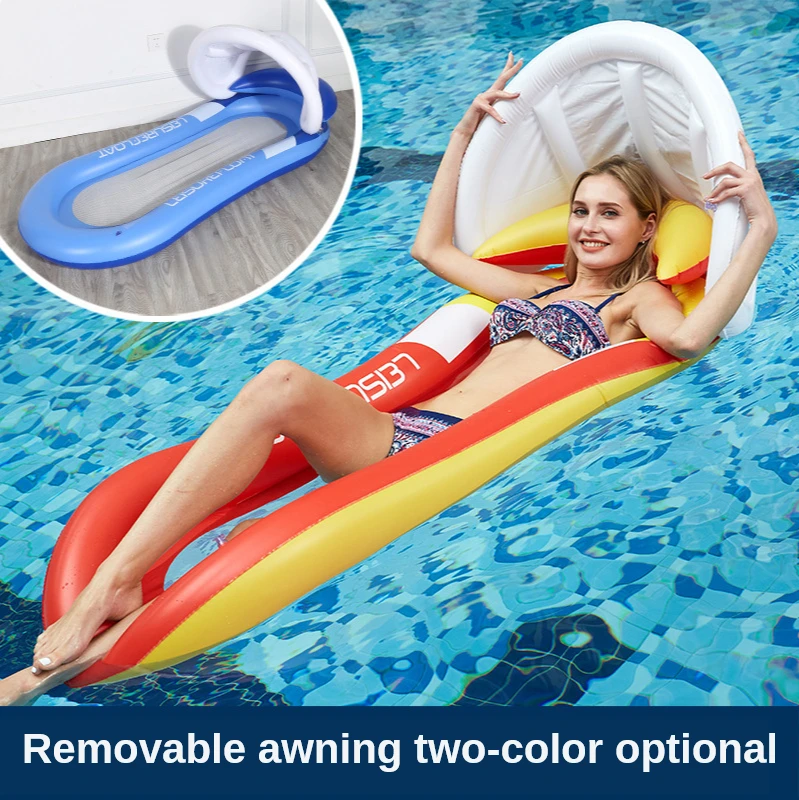 Foldable Inflatable Pool Bed Floating Cushion Water Mattress With Awning PVC Recliner Adult Hammock Backrest
Foldable Inflatable Pool Bed Floating Cushion Water Mattress With Awning PVC Recliner Adult Hammock Backrest